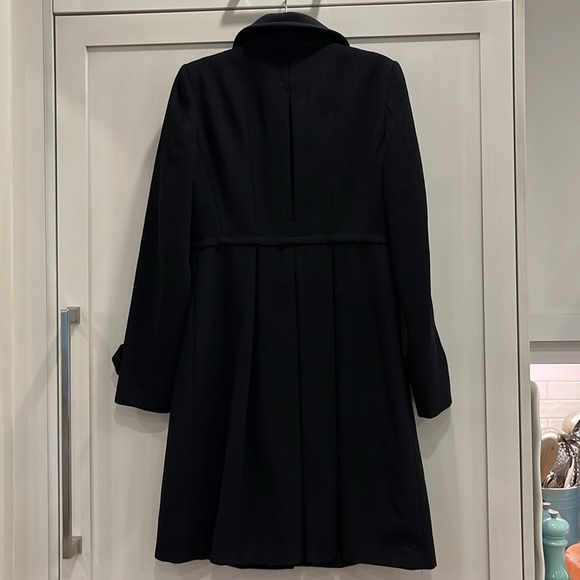 EUC Sportmax MaxMara black double breasted merino wool cashmere blend coat - Picture 6 of 12